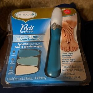 AMO Pedi Perfect Nail Care System - Blue and White